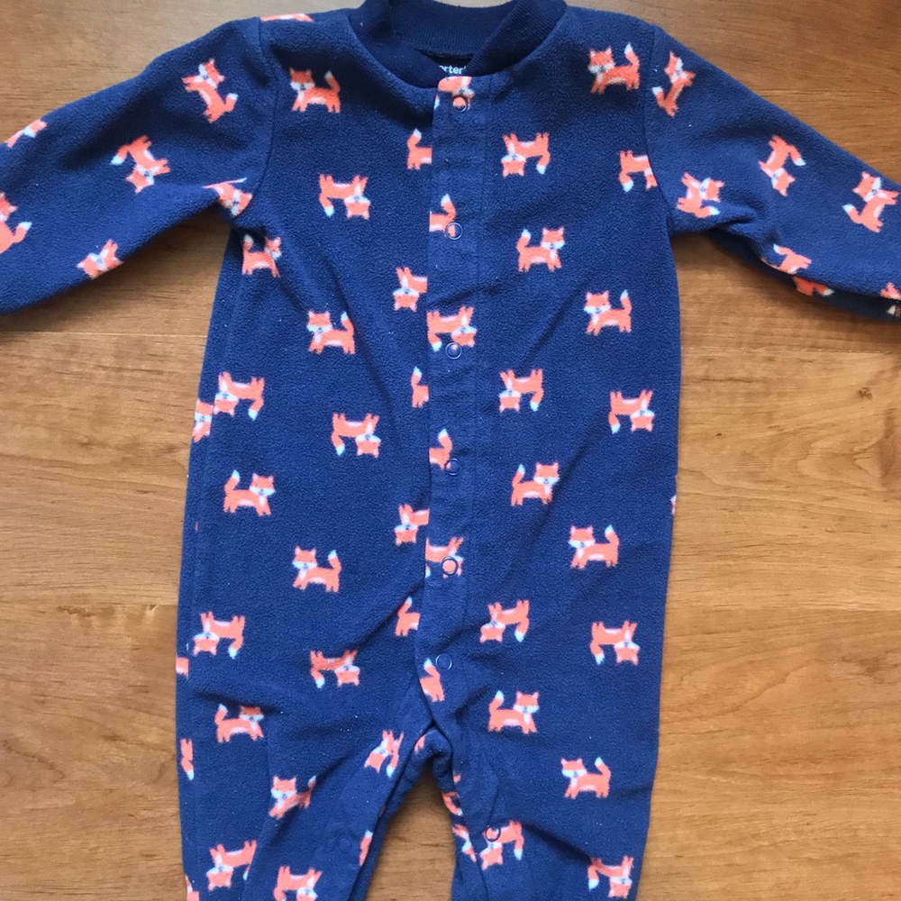 Soft Fleece Fox Onesie